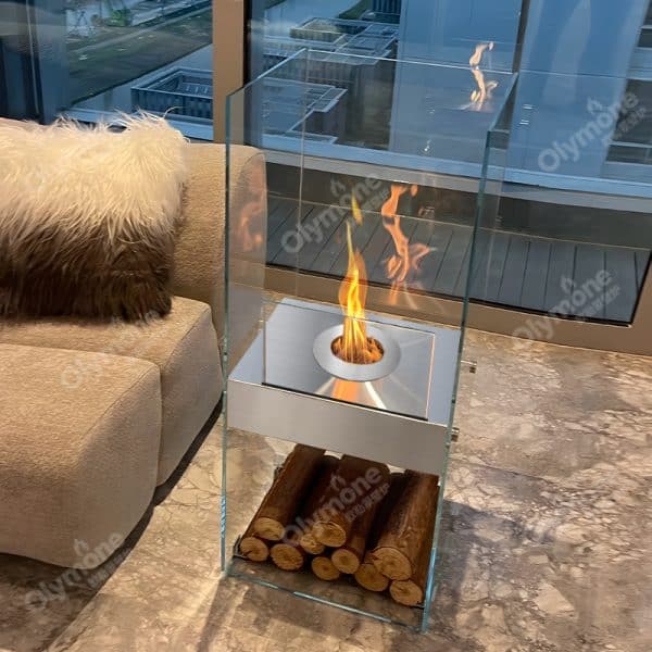 Glass fireplace - Image 2