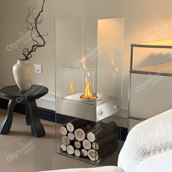 Glass fireplace - Image 6