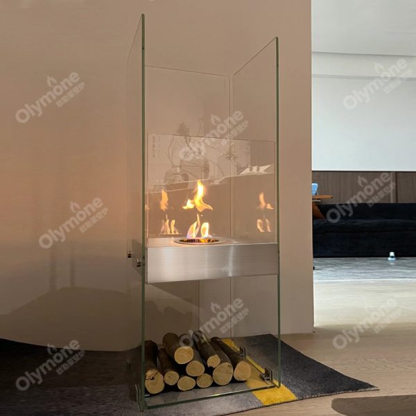 Glass fireplace - Image 5