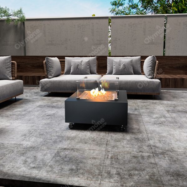 square STAINLESS STEEL GAS FIRE PIT TABLE - Image 5