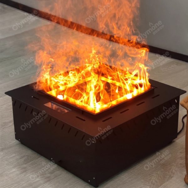 square water vapor fireplace